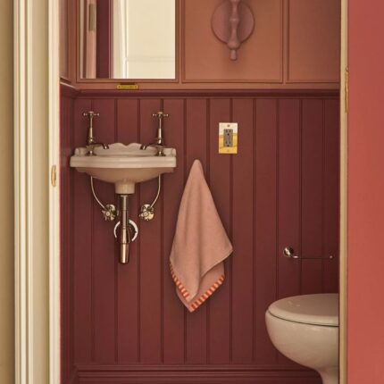 LALA REIMAGINED WOOD SHADED SCONCE PINK