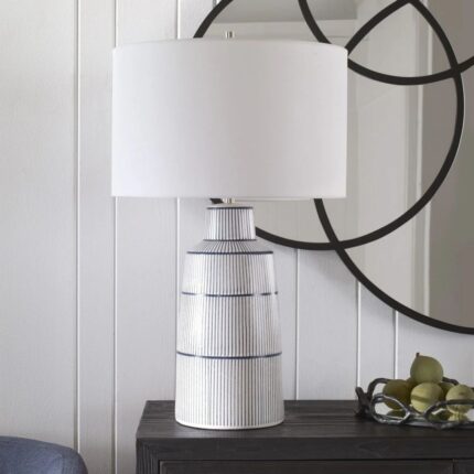 UTTERMOST BRETON NAUTICAL STRIPE TABLE LAMP OUTLET