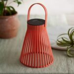 CONE SOLAR LANTERN RED