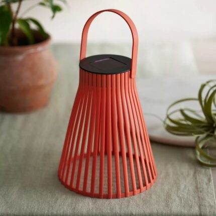 CONE SOLAR LANTERN RED