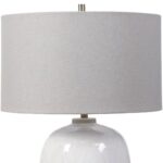 WINTERSCAPE GLAZE TABLE LAMP WHITE