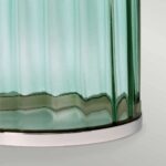 RENO TABLE LAMP GREEN POLISHED NICKEL