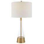 PRISM TABLE LAMP BRASS