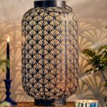 PERFORATED FOLIAGE SOLAR LANTERN EXTRA LARGE
