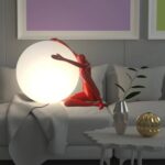 NOVELLA 14 NOVELTY TABLE LAMP RED