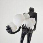 71 BLACK NOVELTY FLOOR LAMP