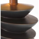 LORIEUX TABLE LAMP BRONZE FINISH WITH SHADE