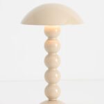 BOBBIN LED CORDLESS RECHARGEABLE TABLE LAMP BEIGE