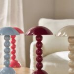 BOBBIN LED CORDLESS RECHARGEABLE TABLE LAMP PINK