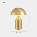 DESK TABLE LAMP MODERN CREATIVE METAL MURSHROOM GOLD