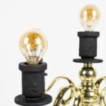 BOLD MONKEY PROUDLY CROWNED PANTHER FLOOR LAMP