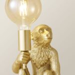GEORGE MONKEY TABLE LAMP IN METALLIC GOLD