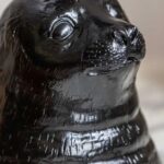 STANLEY THE BLACK SEAL TABLE LAMP WITH LINEN SHADE