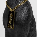 BOLD MONKEY PROUDLY CROWNED PANTHER FLOOR LAMP