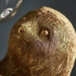 EXEMPLAR LIGHTING JACK VINTAGE GOLD SLOTH TABLE LAMP