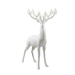 FAWN SCULPTURE FLOOR LAMP WHITE
