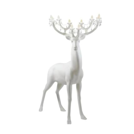 FAWN SCULPTURE FLOOR LAMP WHITE