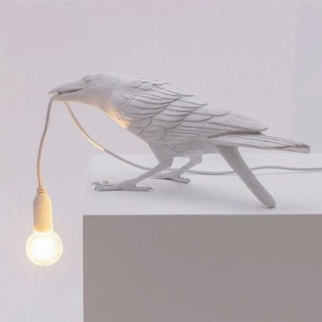 8 UNIQUE LED BIRD LAMP AND DECOR YEDWO HOME WHITE TABLE LAMP BEND
