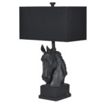 CAMARGUE HORSE HEAD STALLION TABLE LAMP