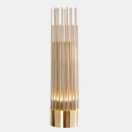 ORGAN LUXURY GOLD PLATED BRASS TUBE TABLE LAMP