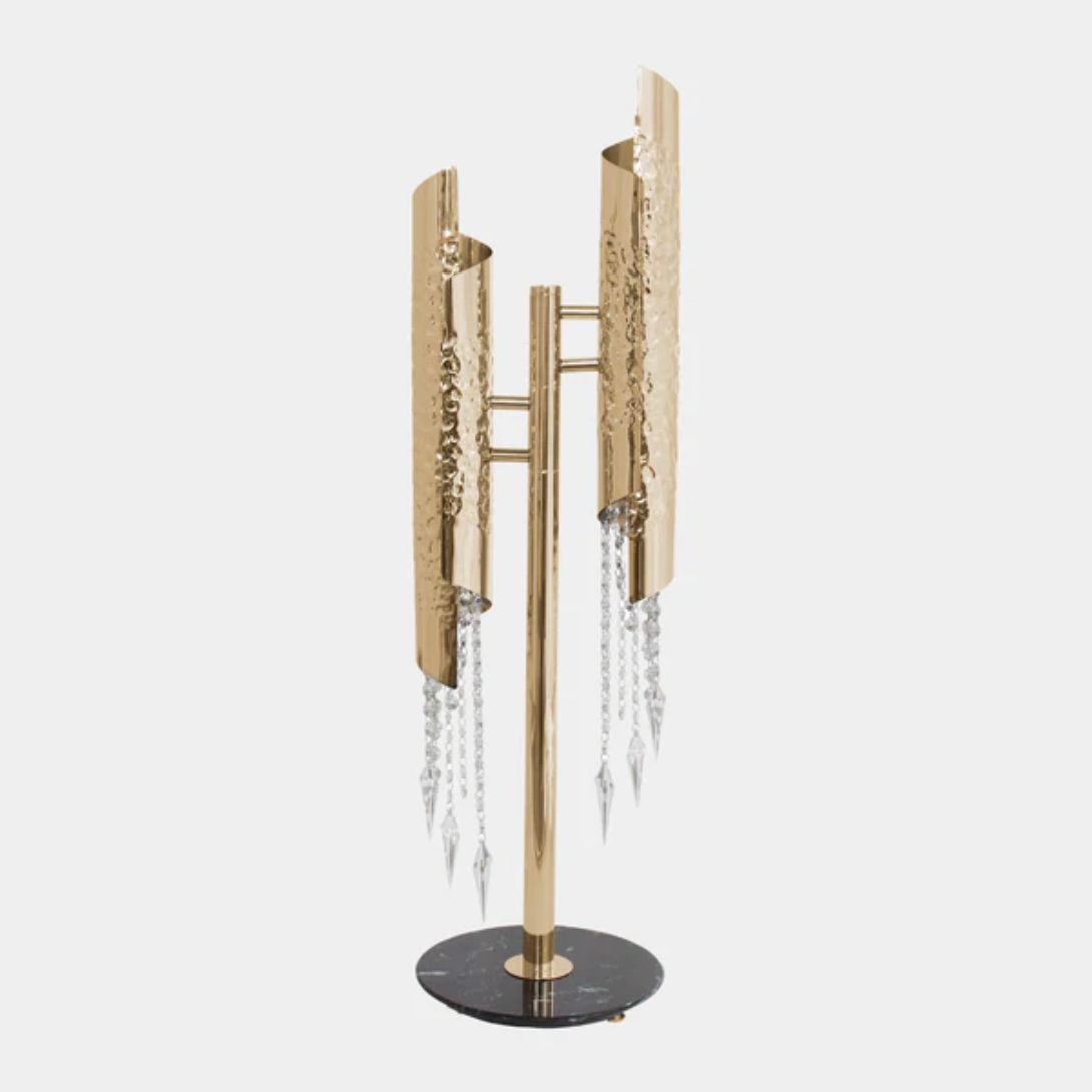 Untitled design (6) PENTHOUSE ASFOUR CRYSTAL HAMMERED GOLD TABLE LAMP
