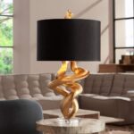 KATHY HIGH SCULPTURE LEAF TABLE LAMP