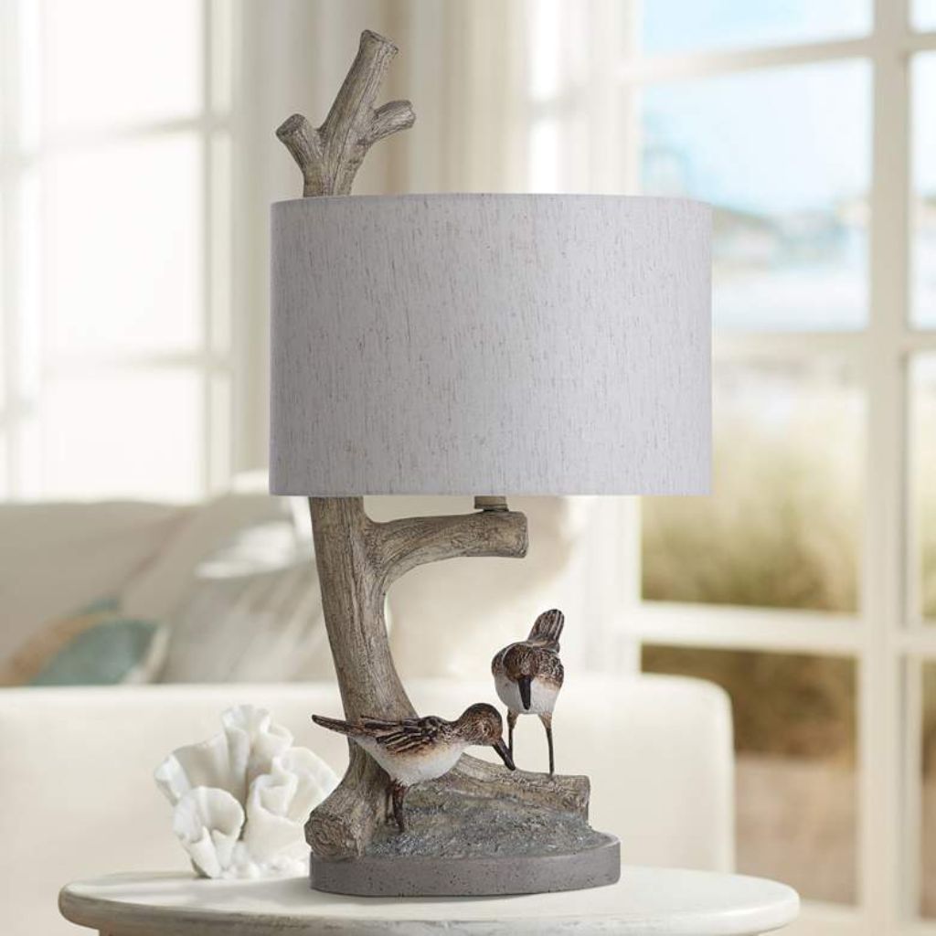 1 IUKA BIRDS ON A LIMB NESTED TONE TABLE LAMP