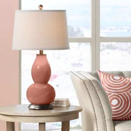 MODERN ROJO DUST RED TABLE LAMP