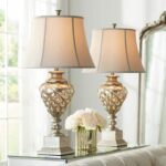 BARNES AND IVY MERCURY GLASS LED NIGHT LIGHT LAMP
