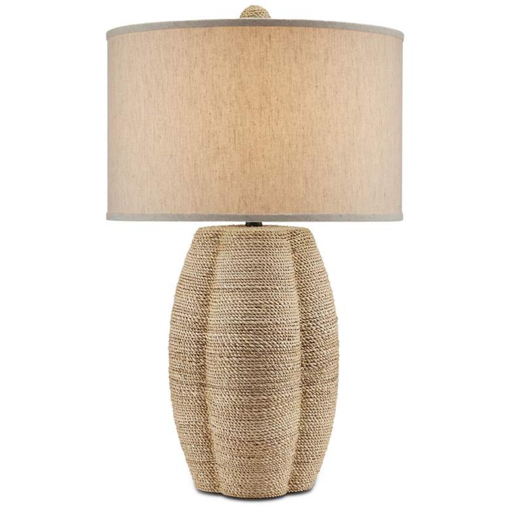 1 NATURAL ABACA ROPE TABLE LAMP