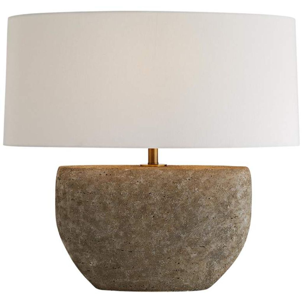 1 FOSSIL BROWN TABLE LAMP