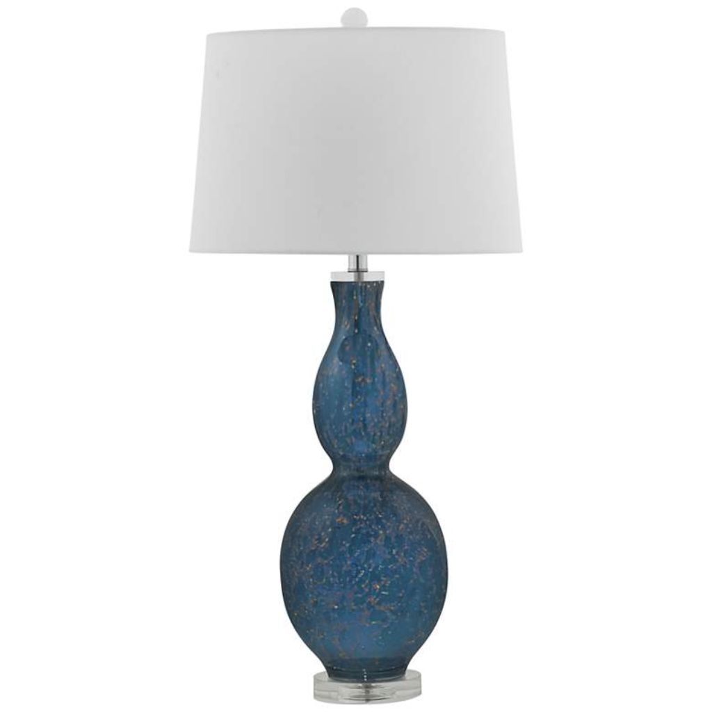 1 HIGH BLUE TABLE LAMP