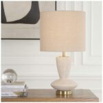 IVORY CERAMIC TABLE LAMP