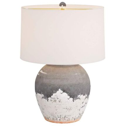 DARK GRAPHITE GRAY MODERN TABLE LAMP