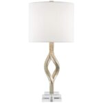 CHINOIS SILVER LEAF TABLE LAMP