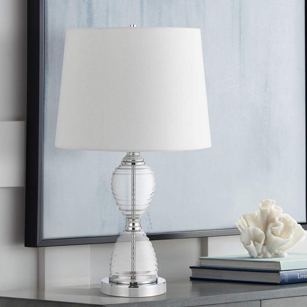 1 EDEN CLEAR GLASS ACCENT TABLE LAMP