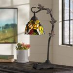 CAL LIGHTING COTULLA GLASS DESK LAMP