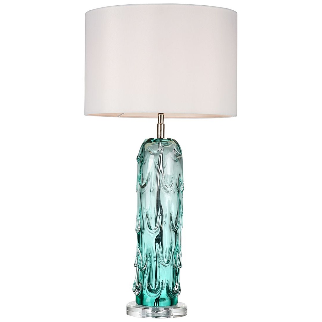 187_image1 WATER FALL GLASS BLUE TABLE LAMP