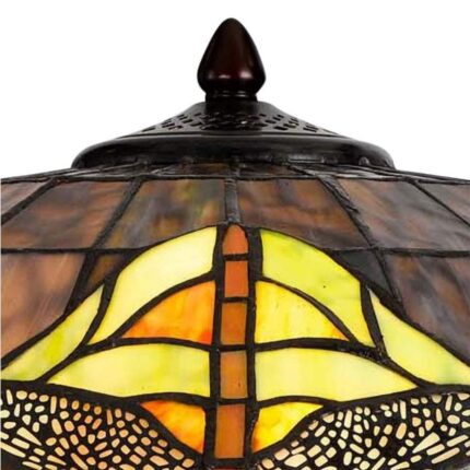 DRAGON FLY TIFFANY STYLE GLASS ACCENT LAMP