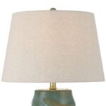 BLUE GOLD GLASS NIGHT LIGHT LAMP