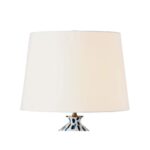 INDIGO DOUBLE GOURD PORCELAIN TABLE LAMP