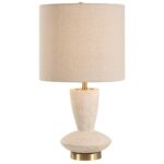 IVORY CERAMIC TABLE LAMP