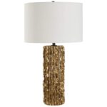 ECHO METALLIC GOLD TABLE LAMP