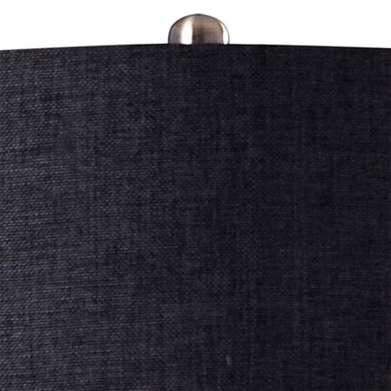 SMOKED GRAY GLASS TABLE LAMP
