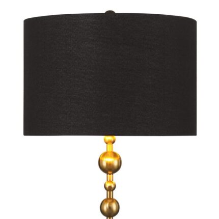 HARLOWE BLACK AND GOLD FLOOR LAMP