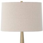 UTTERMOST MATTE BLACK GLASS TABLE LAMP