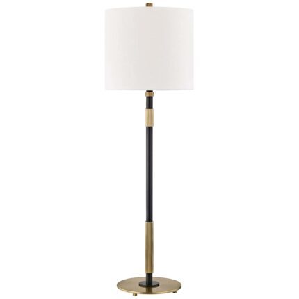 AGED OLD BRONZE METAL TABLE LAMP