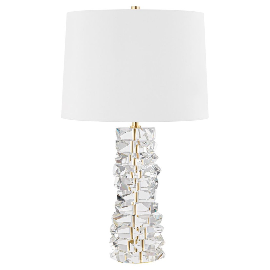 240_image1 BELLARIE CRYSTAL GLASS TABLE LAMP