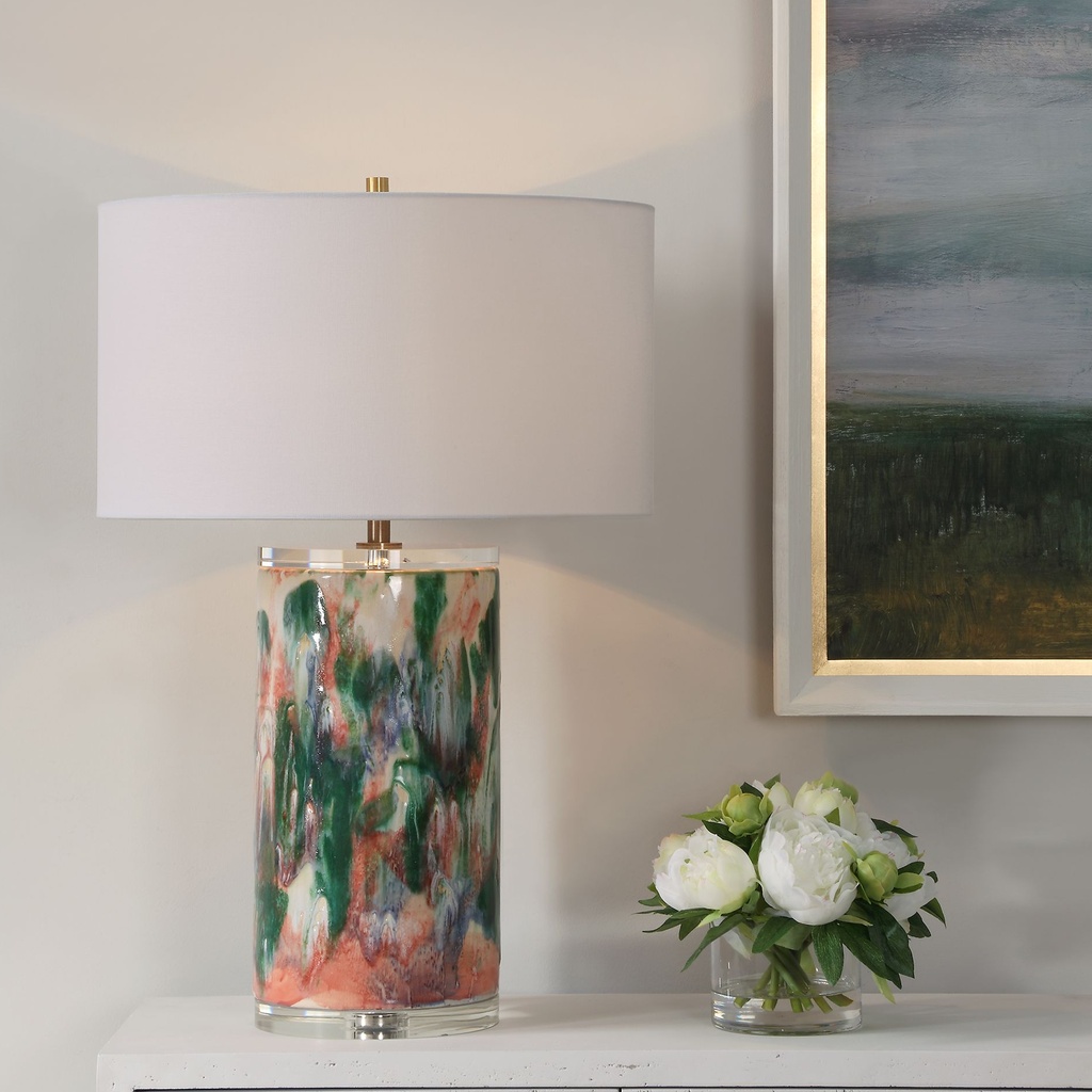 266_image2 HIGH COLORFUL CERAMIC TABLE LAMP