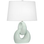 FUSION CELADON GREEN CERAMIC TABLE LAMP